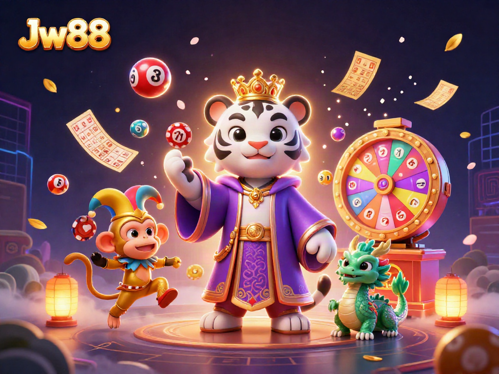 Engage in thrilling games with Jw88 casino featuring intricate visuals of a vibrant 3D animation