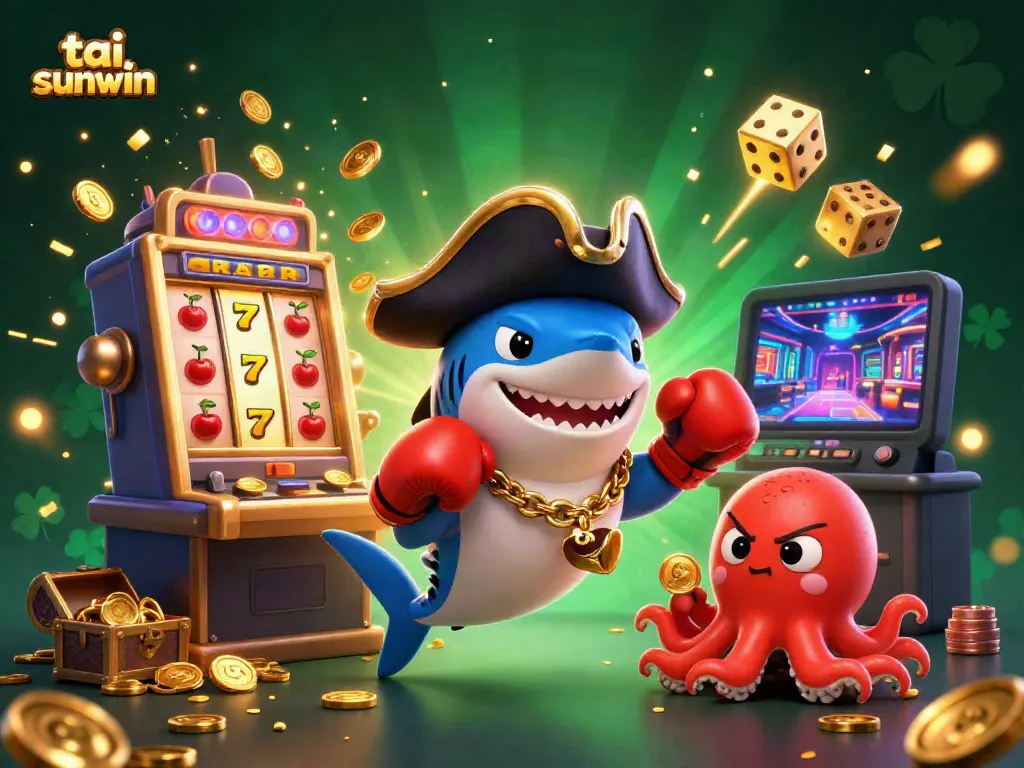 Win big with tai sunwin's vibrant casino games featuring playful 3D characters and dynamic elements.
